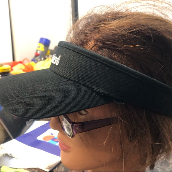 Adidas Women's Fit Aeroready Visor Black One Size Fits All - Picture 5 of 11